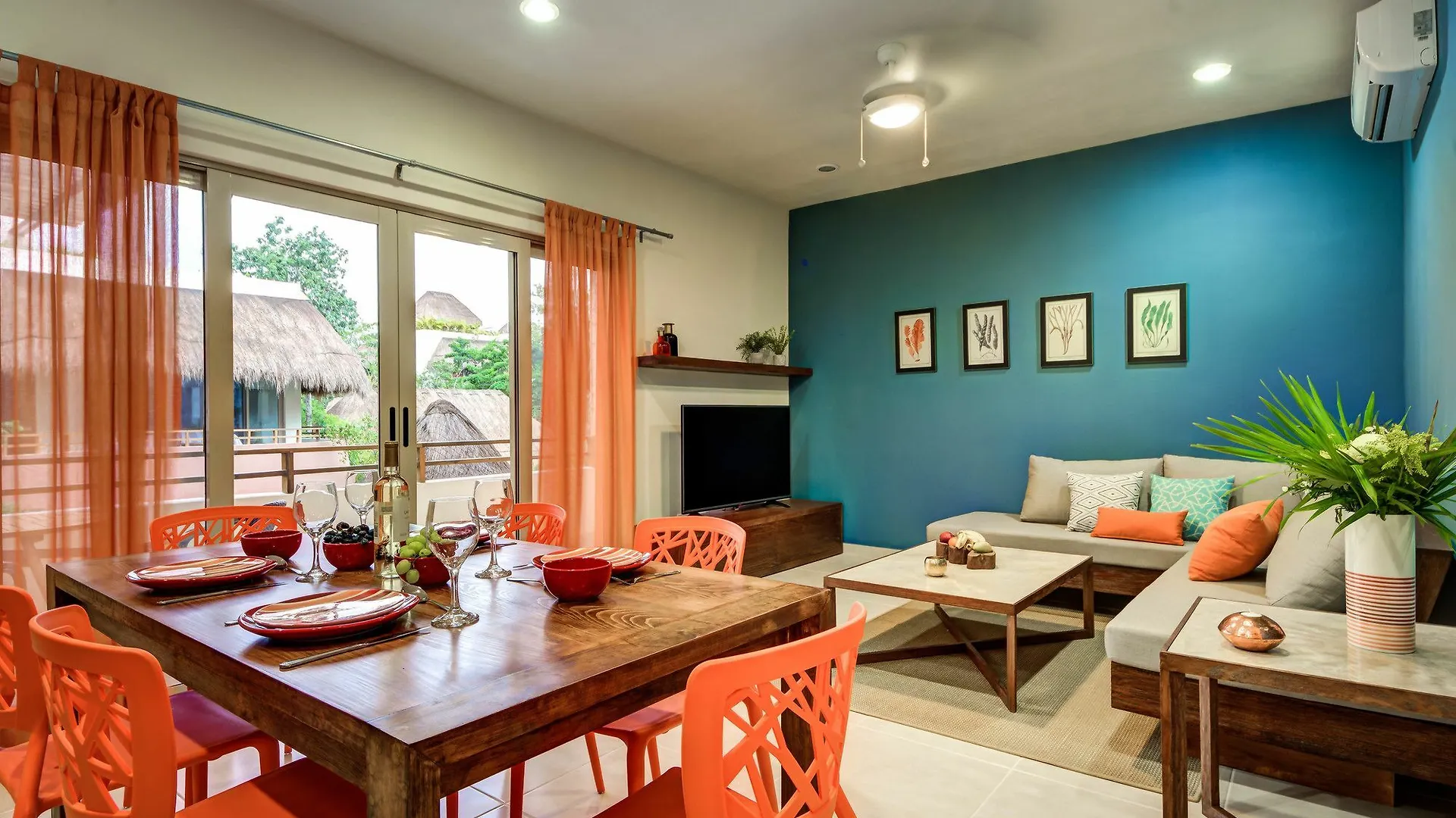 דירה טולום Blue Beach 2 Brm Apt Sleeps 5 מקסיקו