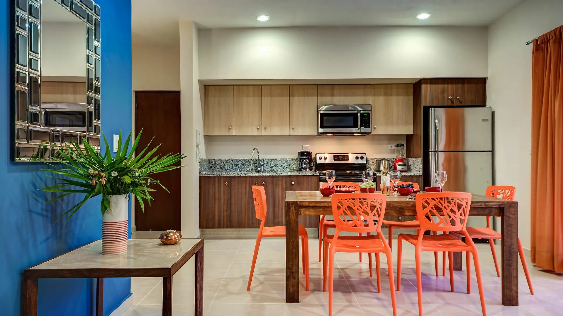 טולום Blue Beach 2 Brm Apt Sleeps 5 דירה